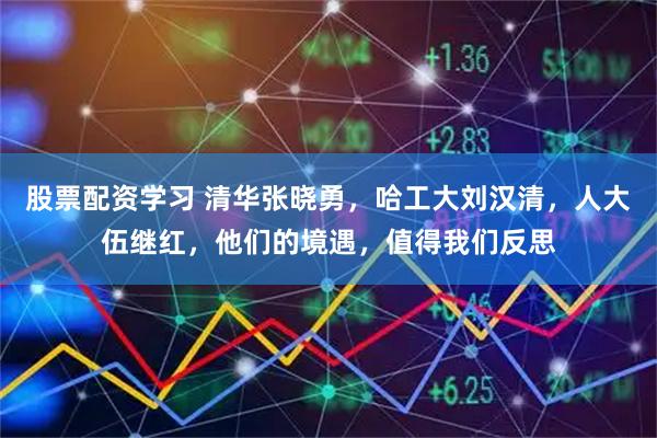 股票配资学习 清华张晓勇，哈工大刘汉清，人大伍继红，他们的境遇，值得我们反思